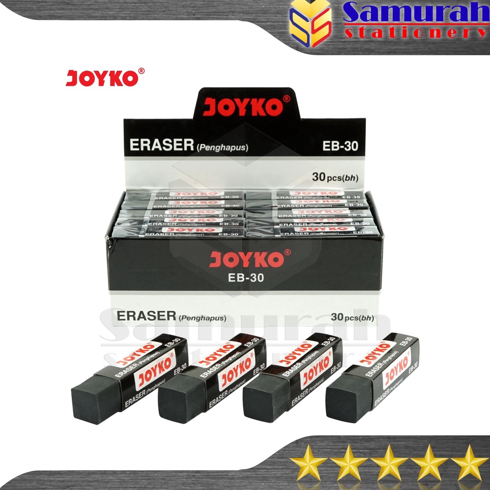 

ART N3G Penghapus Pensil Joyko isi 3 Tanggung Eraser EB 3 Hitam Black ER 3 Putih White 1 Pak