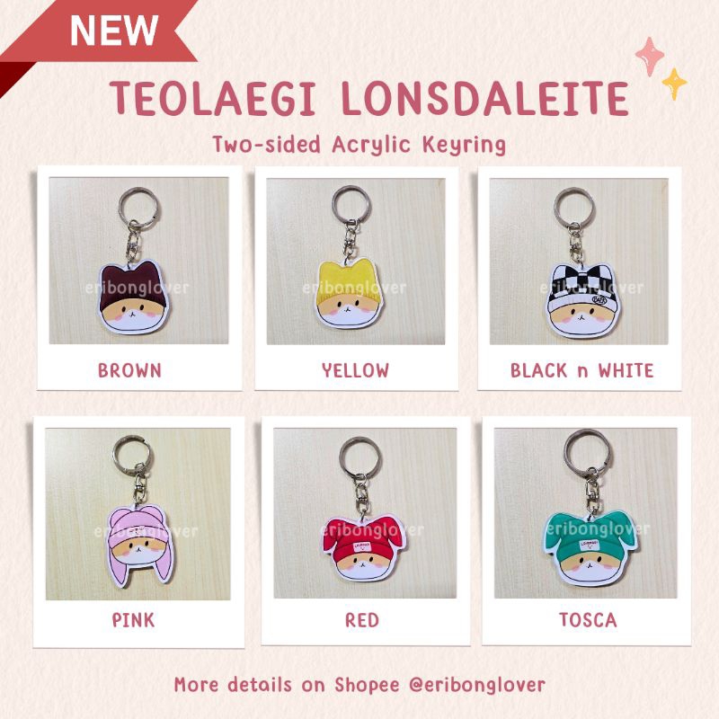 TEOLAEGI LONSDALEITE Two-sided Acrylic Cute Keyring | Gantungan Kunci Akrilik Dua Sisi Baekhyun Lucu