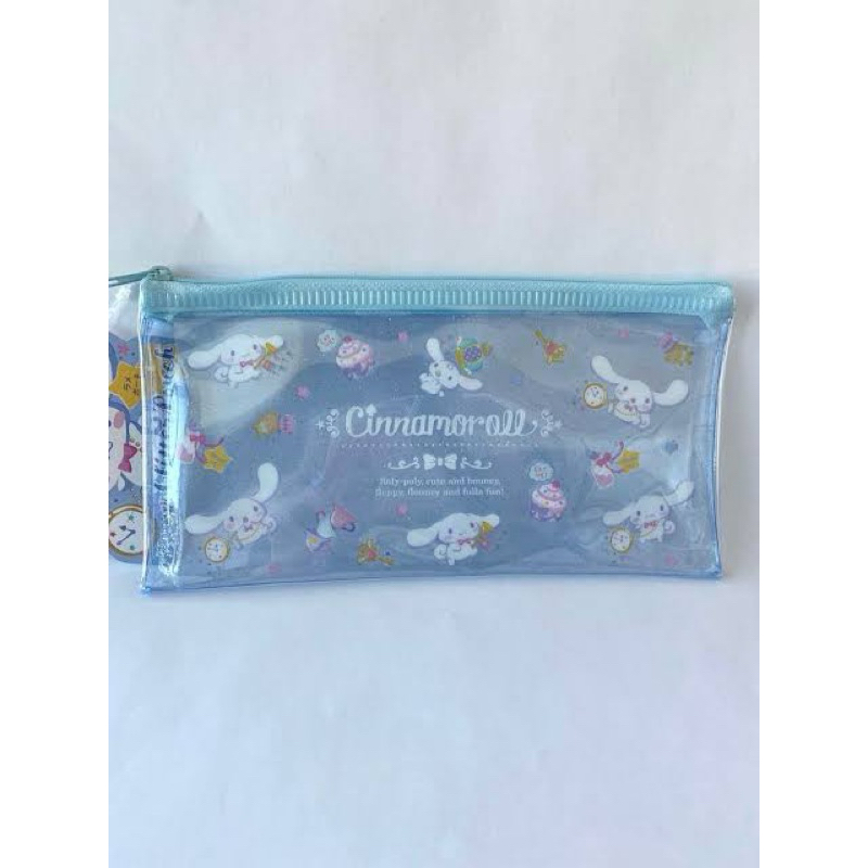 

[ Ready stock ] original daiso sanrio cinnamoroll clear glitter pouch Japan kotak pensil / tempat serbaguna aesthetic sanrio