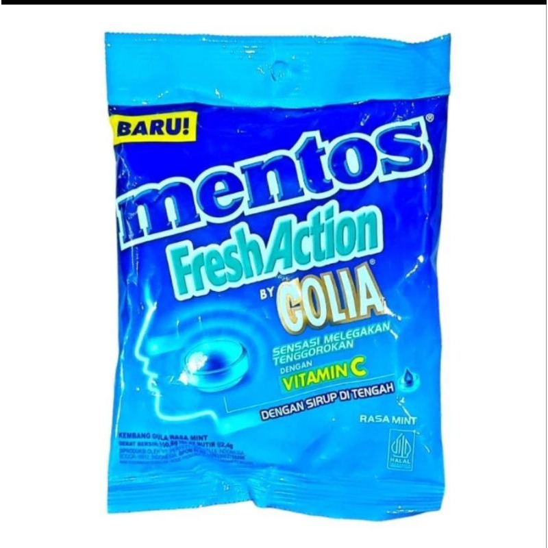 

1 permen golia activ plus original mentos fresh action