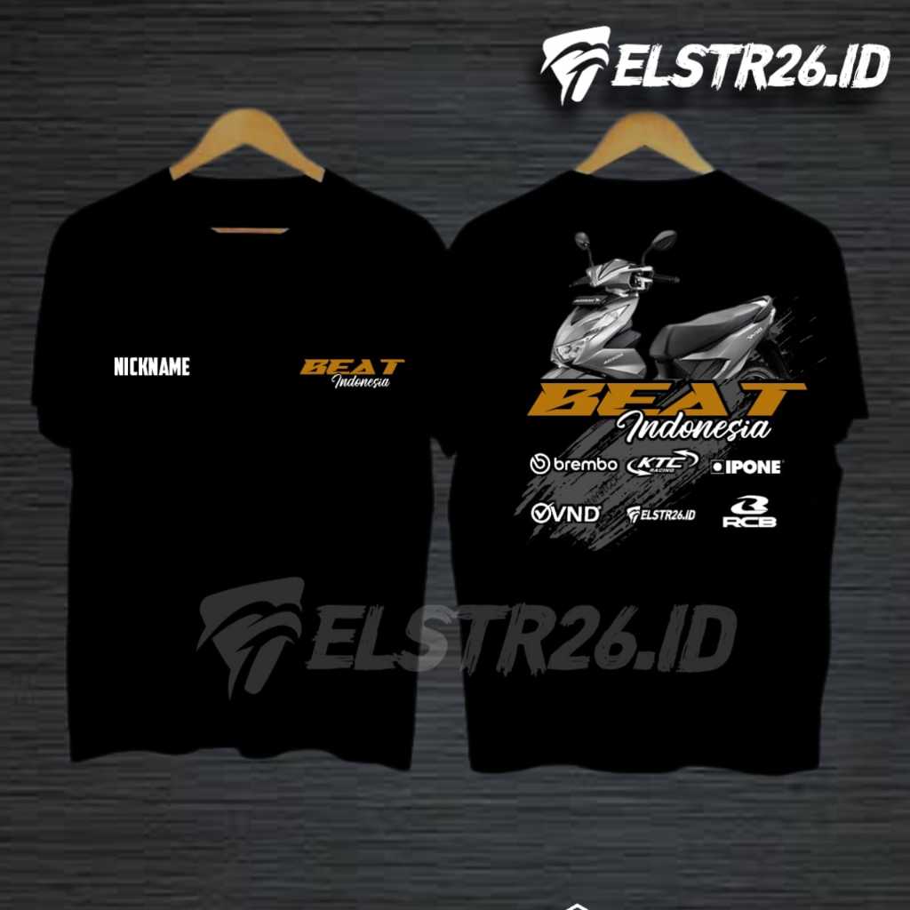ELSTORE26 KAOS DISTRO RAIDER HONDA BEAT | FREE TAMBAH NAMA KAMU | BAJU TOURING | BAJU TURING PRIA DA