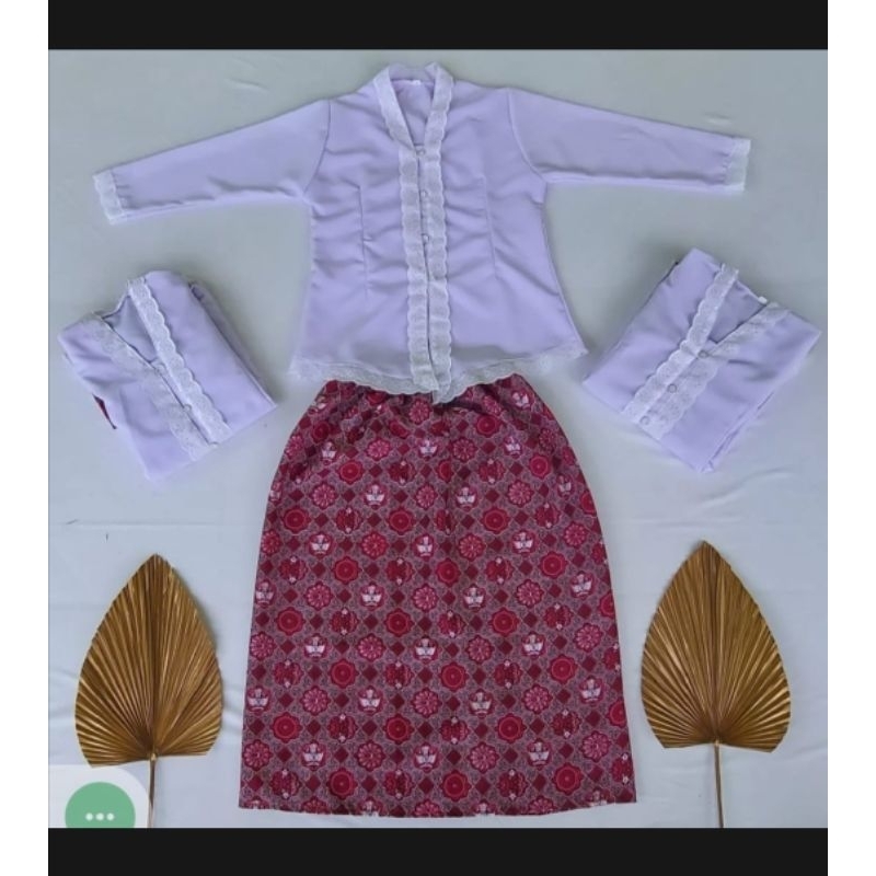 setelan kebaya anak perempuan/baju adat / baju kartini
