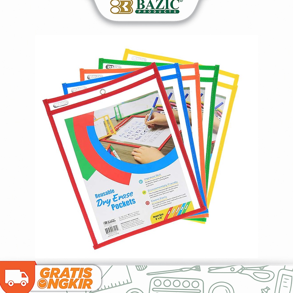 

ART U48F Bazic Reusable Writing Pockets Kantong Pelindung Kertas