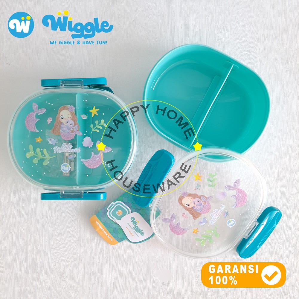 WIGGLE Little Mermaid Series Lunch Box 730ml Kotak Bekal Makan Sekat