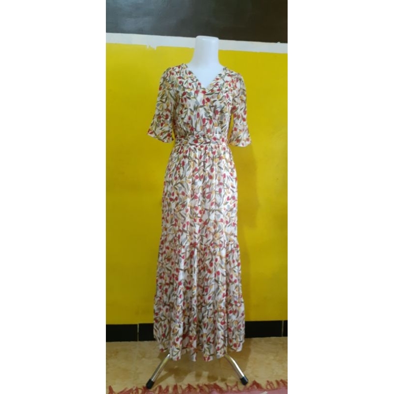 Pakaian wanita dress sifon korea
