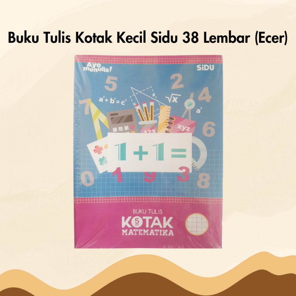 

Buku Tulis Kotak Kecil Matematika Sidu Sinar Dunia Isi 38 Lembar Per Pcs Satuan