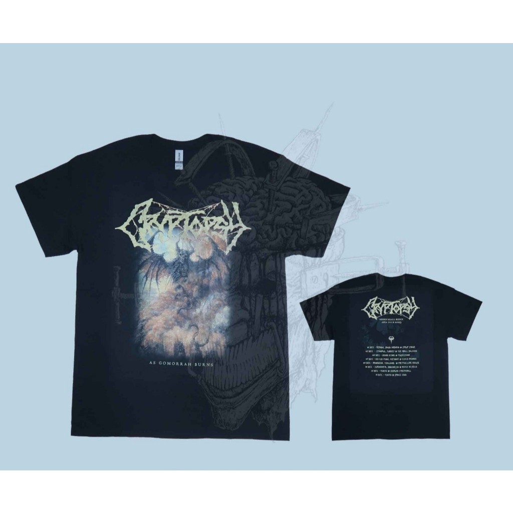 IMPORTED TSHIRT - CRYPTOPSY - As Gomorrah Burns - Asia Tour 2023 (GILDAN ULTRA COTTON)
