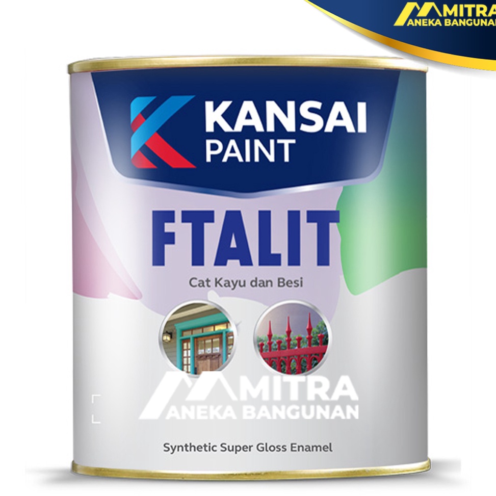 

KODE V7G5 CAT KAYU DAN BESI KANSAI FTALIT GLOSS 1 LITER SEMI GLOSS DOFF CAT MINYAK