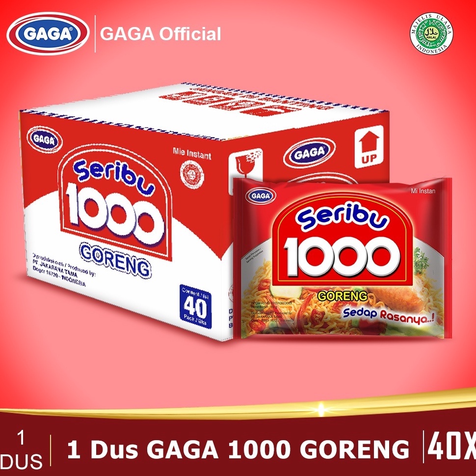 

Harga Bersaing Gaga 1 Mie Instant 1 Dus Isi 4 Berbagai Varian Rasa