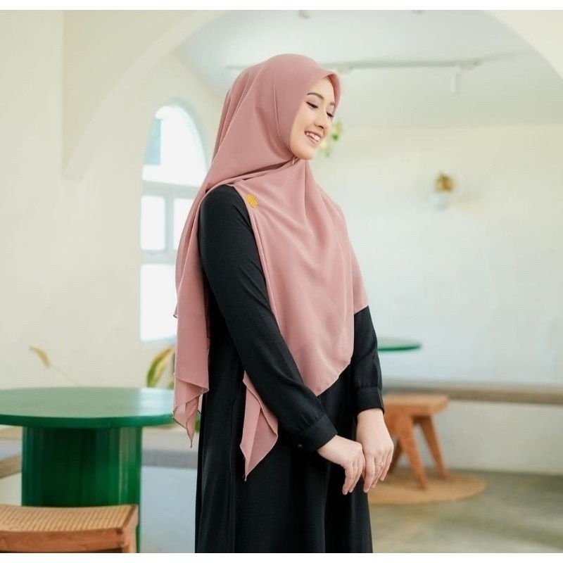 HIjab Segi Empat Zipper / segi empat ziper