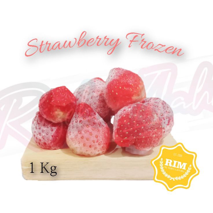 

Super Hits 1 KG Frozen Strawberry GRADE SORTIR BAGUS Beku Asli Ciwidey bandung Grosir Murah