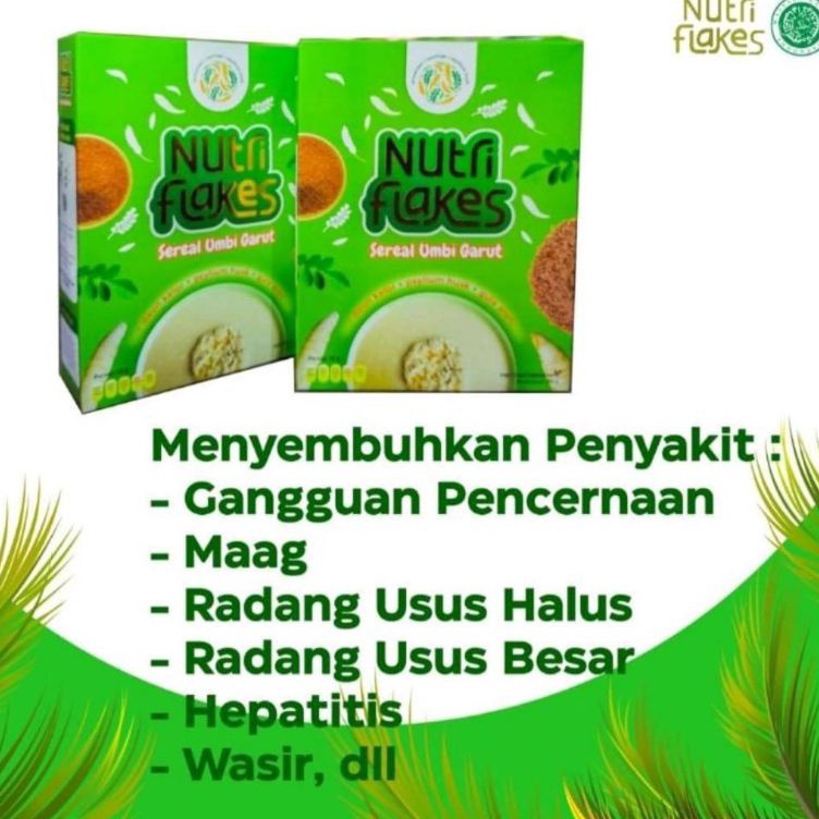 

Jaminan Kualitas Nutriflakes Sereal Umbi Garut Atasi Asam Lambung 1 Box 28 Gram