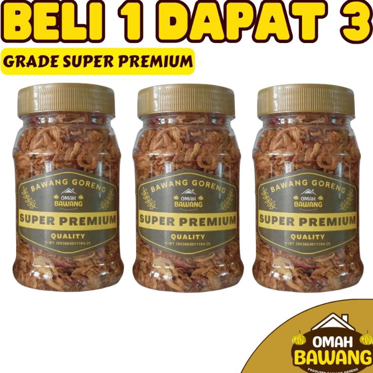 

Pesan sekarang TERMURAH Bawang Goreng 3 Toples Asli Bima Grade Super Premium Viral Terlaris Termurah Terbaik Kriuk Garing Renyah Rasa Manis Gurih Tidak Pahit Tanpa Tepung Tanpa Campuran Apapun