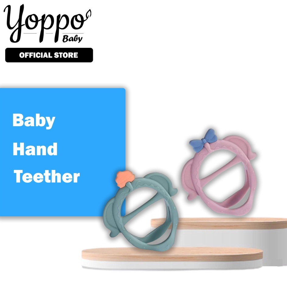 R Teether Gelang Silikon  Mainan Gigitan Bayi  Mainan Bayi  Teether Bayi Silicone Yoppo Baby Harga Murah