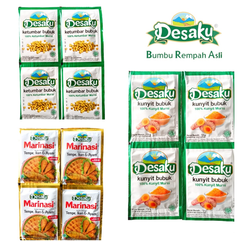 

Sabet Promo 1Renceng DESAKU Bumbu All Varian Rasa Gorengan Marinasi Ayam Tempe Ikan Ketumbar Kunyit