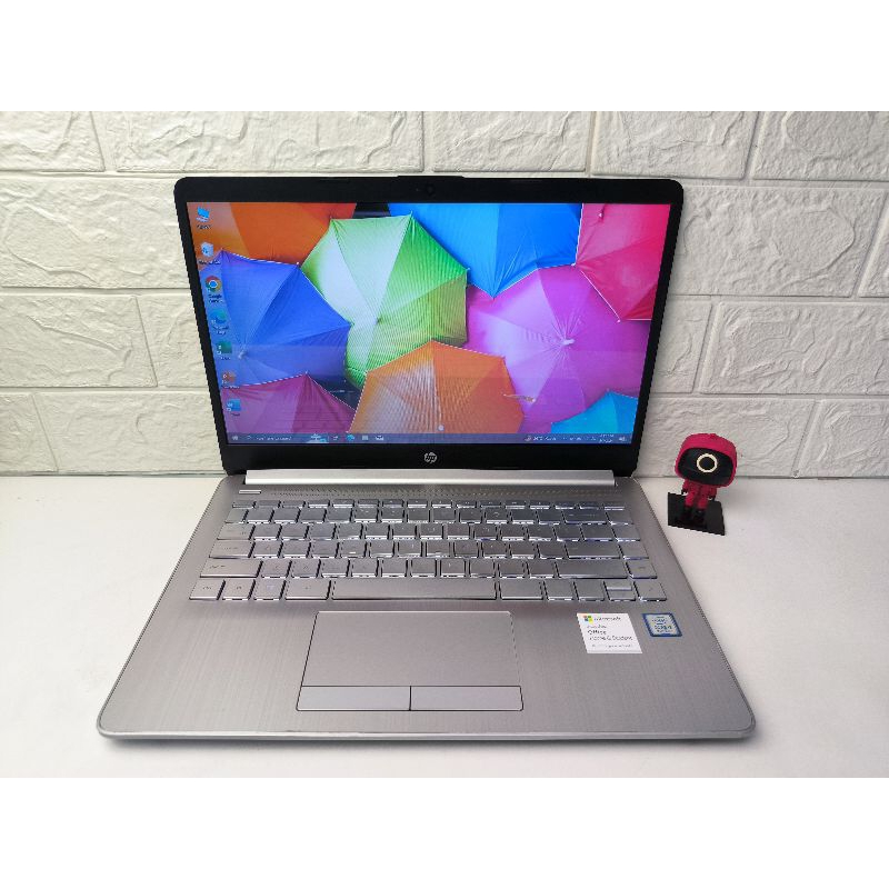 HP Laptop 14s-cf0xxx Core i3-8130U RAM 8GB Dual Penyimpanan SSD+Hardisk Slim Design Backlight Keyboard