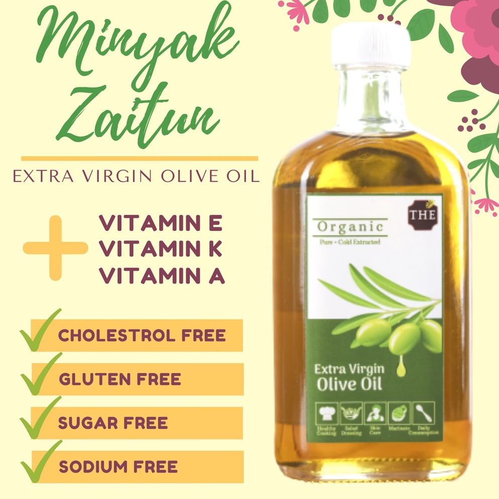 

Sikat abis Minyak Zaitun Murni Asli Untuk Diminum EVOO Extra Virgin Olive Oil 25 ml