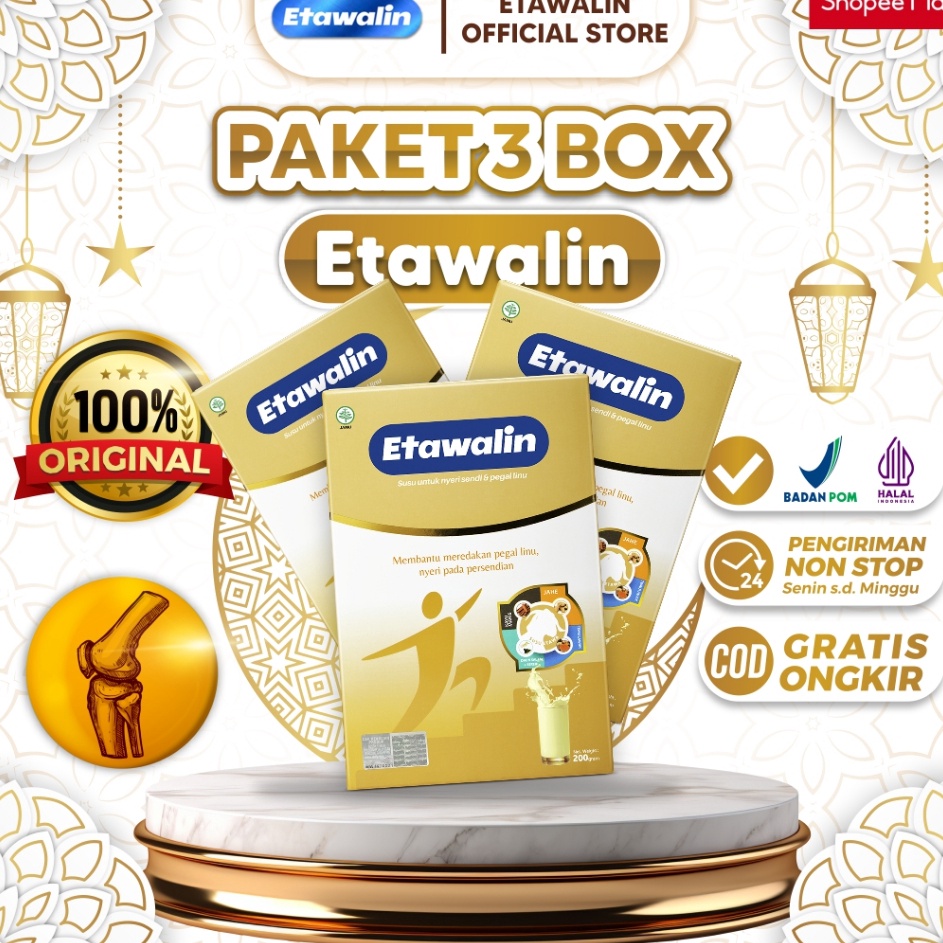 

Wow banget Etawalin 3 Box Susu Kambing Etawalin Asli Original Atasi Nyeri Sendi dan Tulang