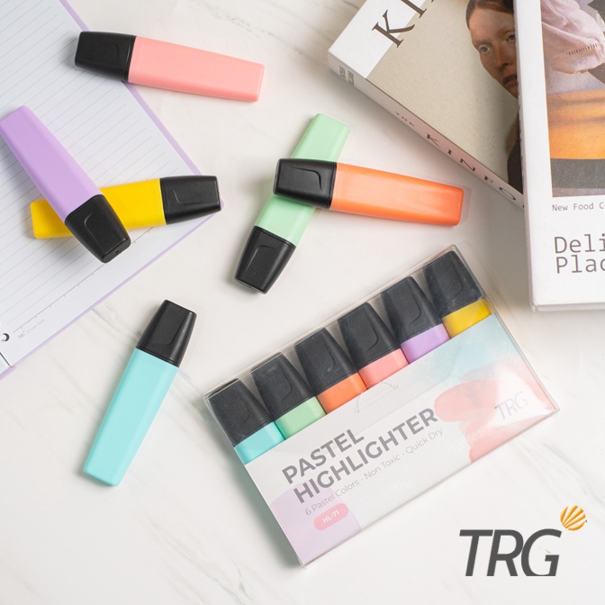 

ART N48V TRG Highlighter Pastel Set 6 Warna Colors HL71 Penanda Berwarna TRG