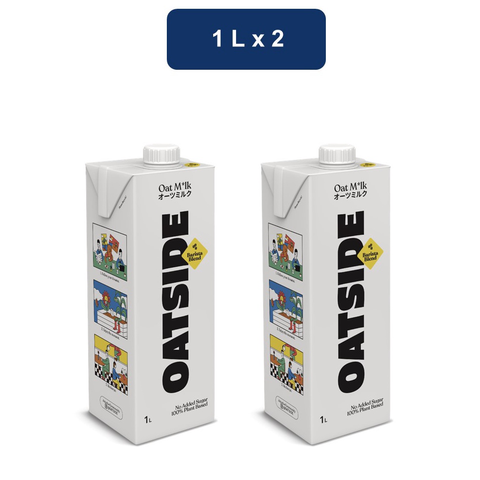 

Instan Oatside Oat Milk Barista Blend 2 x 1 L