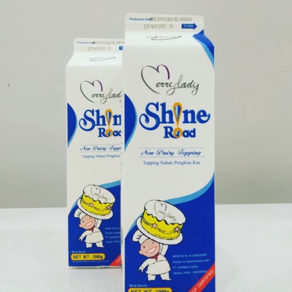 

Dijual kakak Shine Road Non Dairy Whipping Cream 1 Liter Gosend Grab