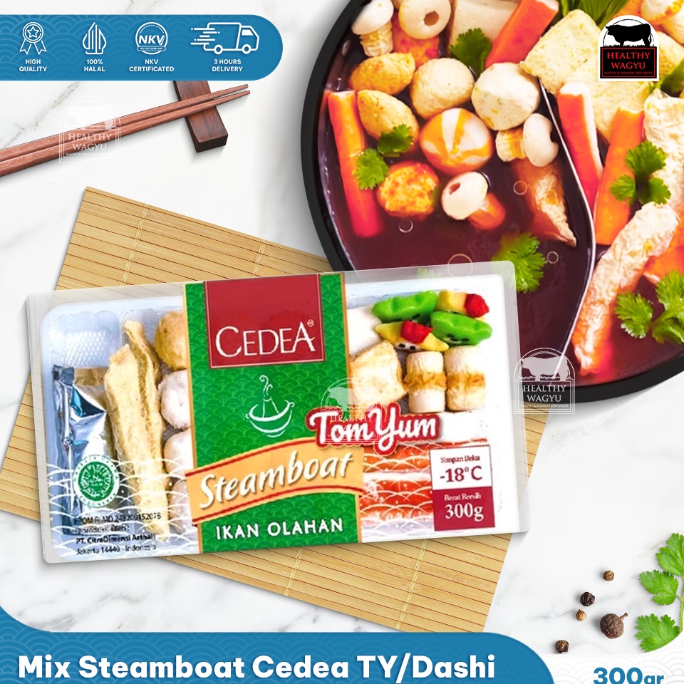 

Belanja sekarang Cedea Mix Steamboat Shabu shabu 3gr Healthy Wagyu