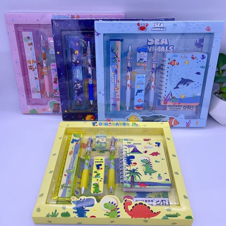 

ART W59Y Promo 6 in 1 Set Perlengkapan Alat Tulis 6 In 1 Sekolah Lucu Karakter Set Alat Tulis Anak Sekolah