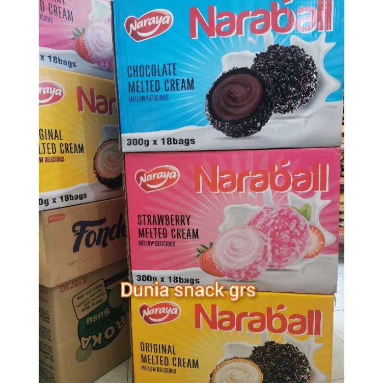 

Super Oke NARAYA NARABALL 3GR IMPORT VARIAN COKLAT STRAWBERRY ORIGINAL