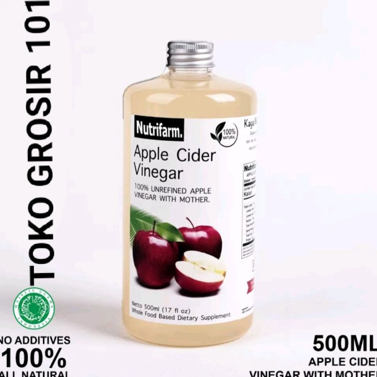 

Ready CUKA APEL ORIGINAL ORGANIK 5ML APPLE CIDER VINEGAR CUKA SARI