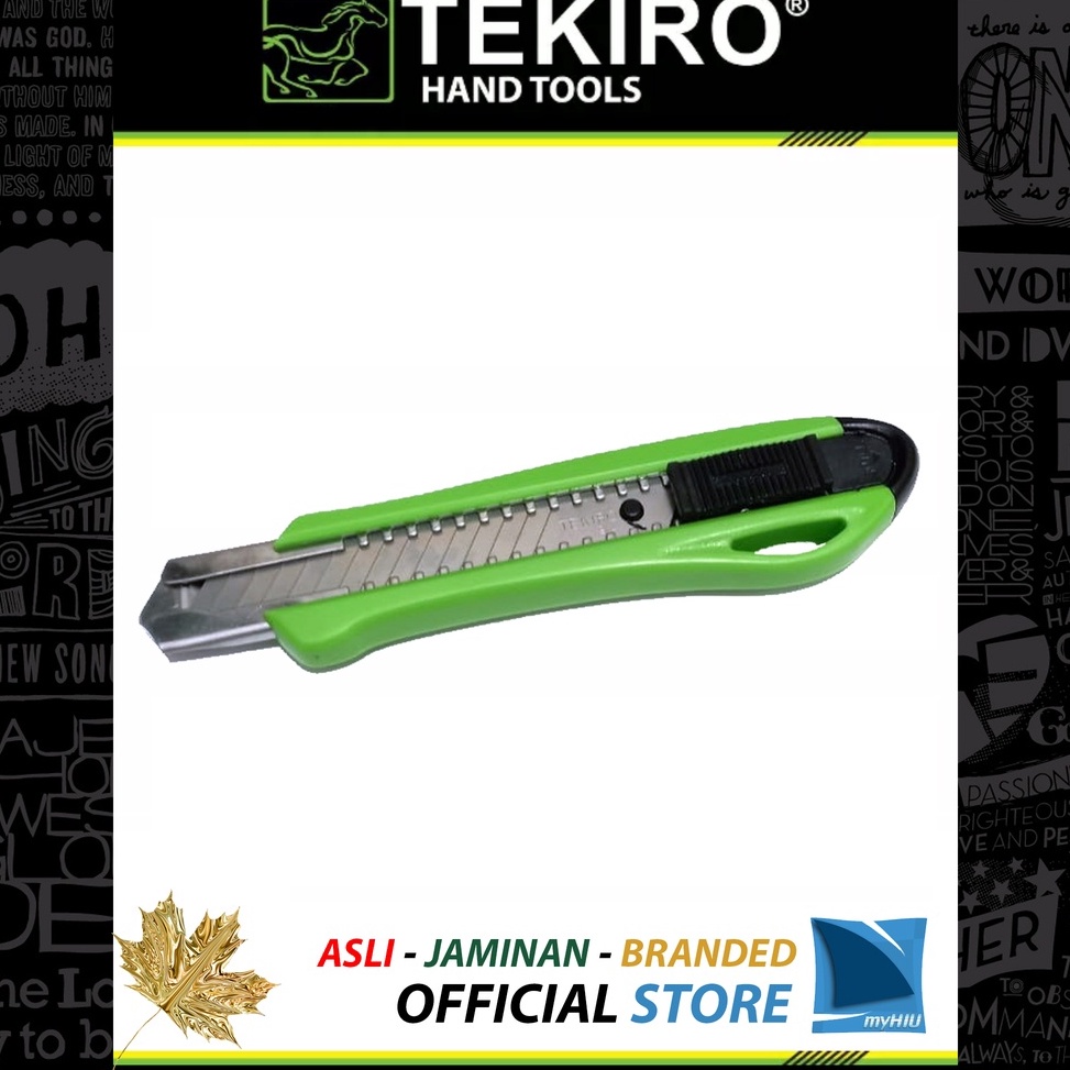 

ART F97I Pisau Cutter 18 mm Knife Cutter Industrial TEKIRO