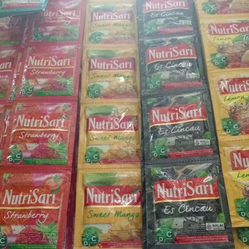 

Nutrisari renceng aneka rasa 10bks/rtg @14g