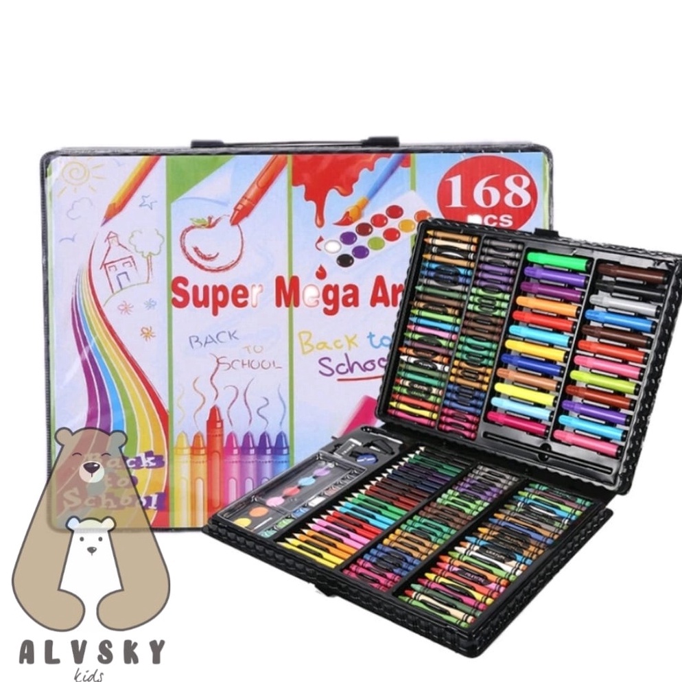 

ART P32X CRAYON SET 168 PCS KRAYON MEWARNAI ANAK 168 PCS PENSIL WARNA SET 168 PCS KRAYON 15 PCS
