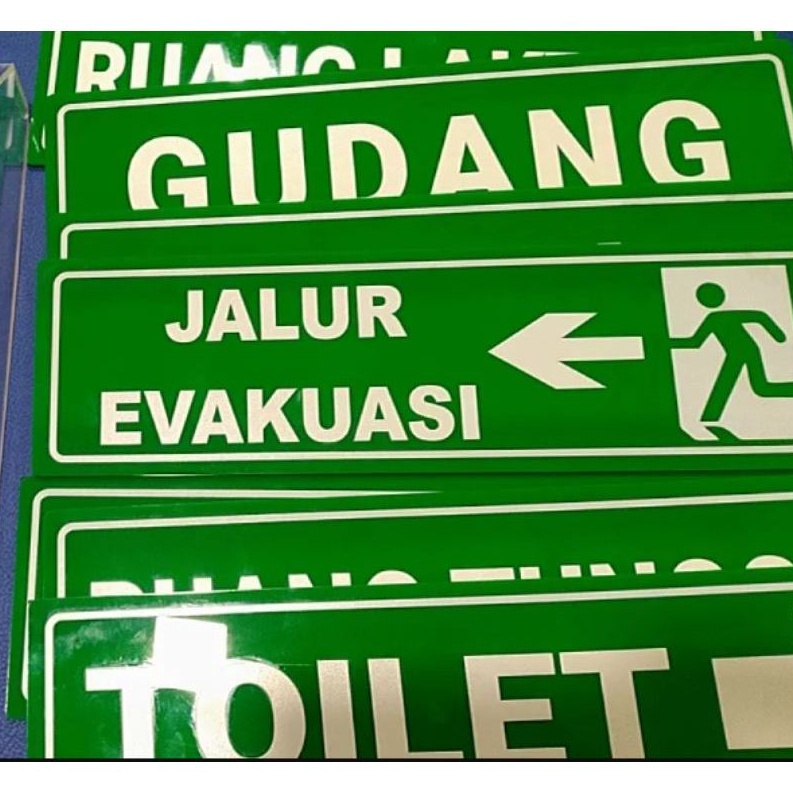 

ART W92W Akrilik papan nama acrylic sign label papan ruangan 1 x 3CUSTOMFREE DESAIN