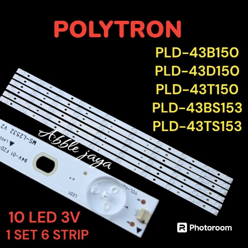 BACKLIGHT POLYTRON 43 INC PLD-43B150/PLD-43D150/PLD-43T150/PLD-43BS153/PLD-43TS153