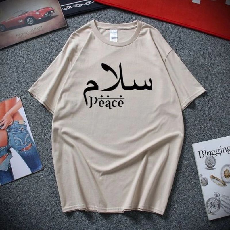 Kaos Tshirt Bigsize/Jumbo Dakwah Islami SALAM kaos Jumbo size M-6XL  L XL 2XL 3XL 4XL 5XL Bahan Catt