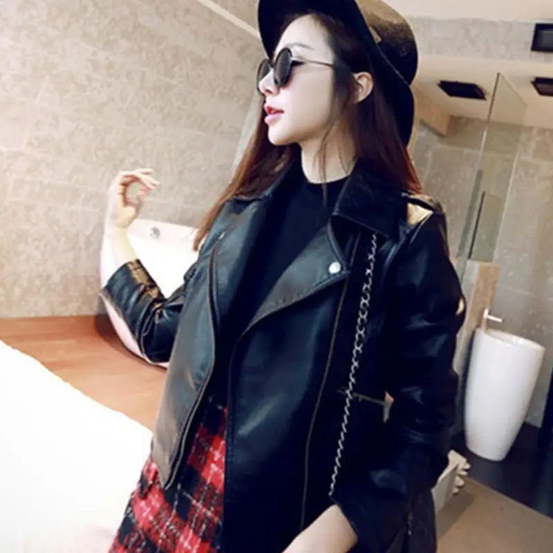 Jaket Kulit Blazer Wanita Style Korea