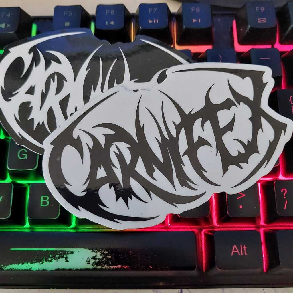 

Sticker CARNIFEX - STIKER MUSIK METAL / DEATHCORE / METALCORE / HYPECORE Air Bahan Vinyl