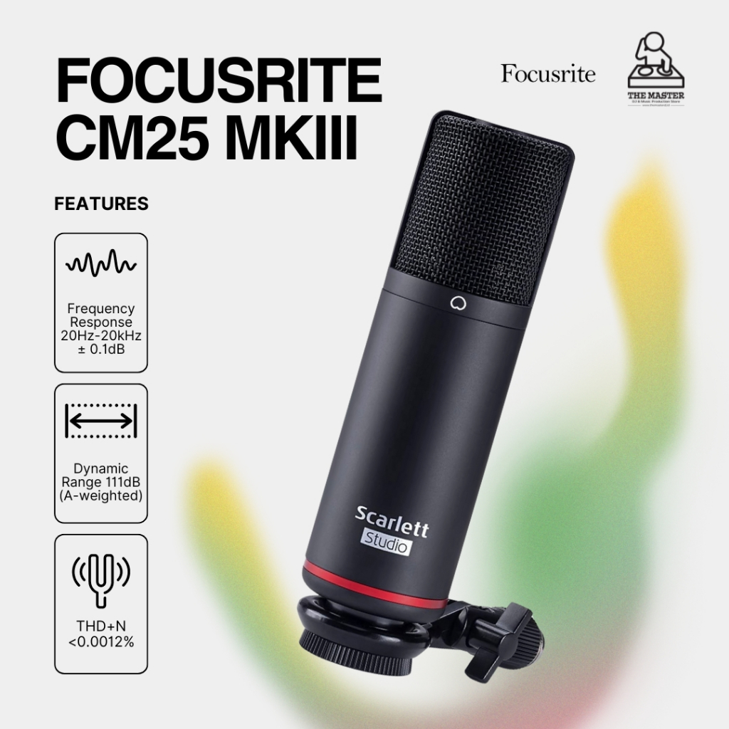 Focusrite CM25 MkIII | CM25 Mk3 Cardioid Condenser Microphone Focusrite Scarlett 3rd Gen Microphone
