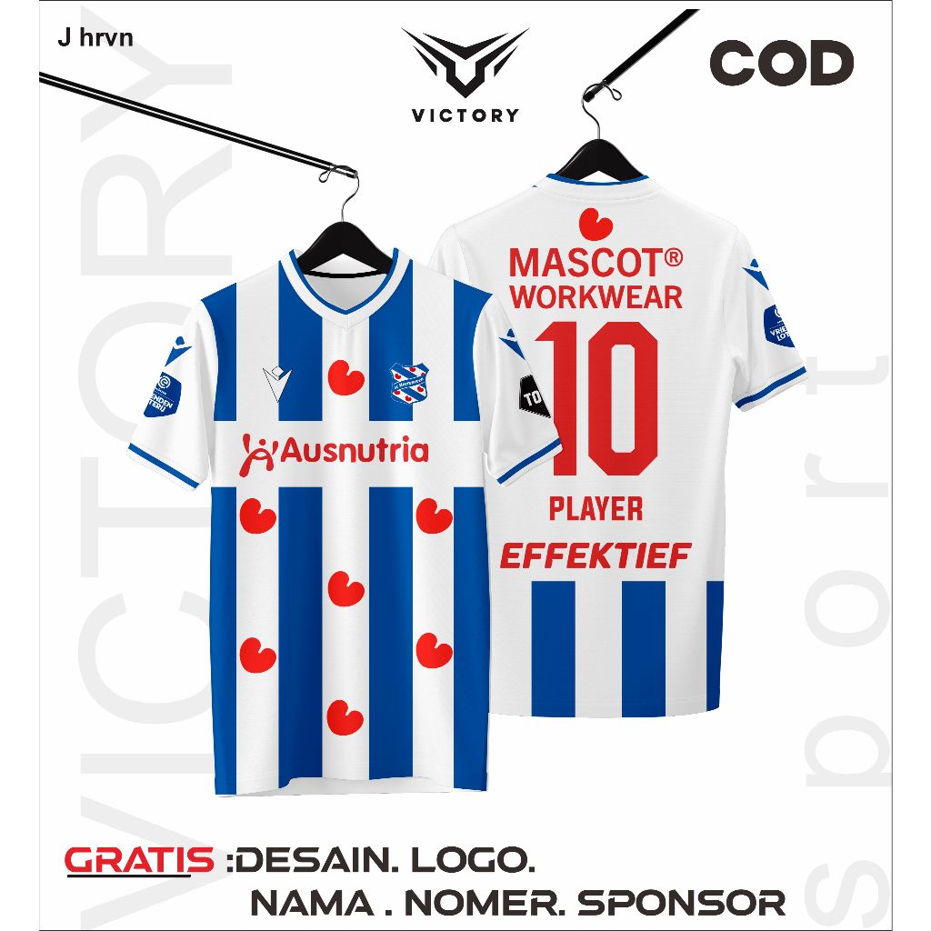 JERSEY FUTSAL FULL PRINTING SC HEERENVEEN NATHAN TJO A-ON SETELAN ANAK DEWASA