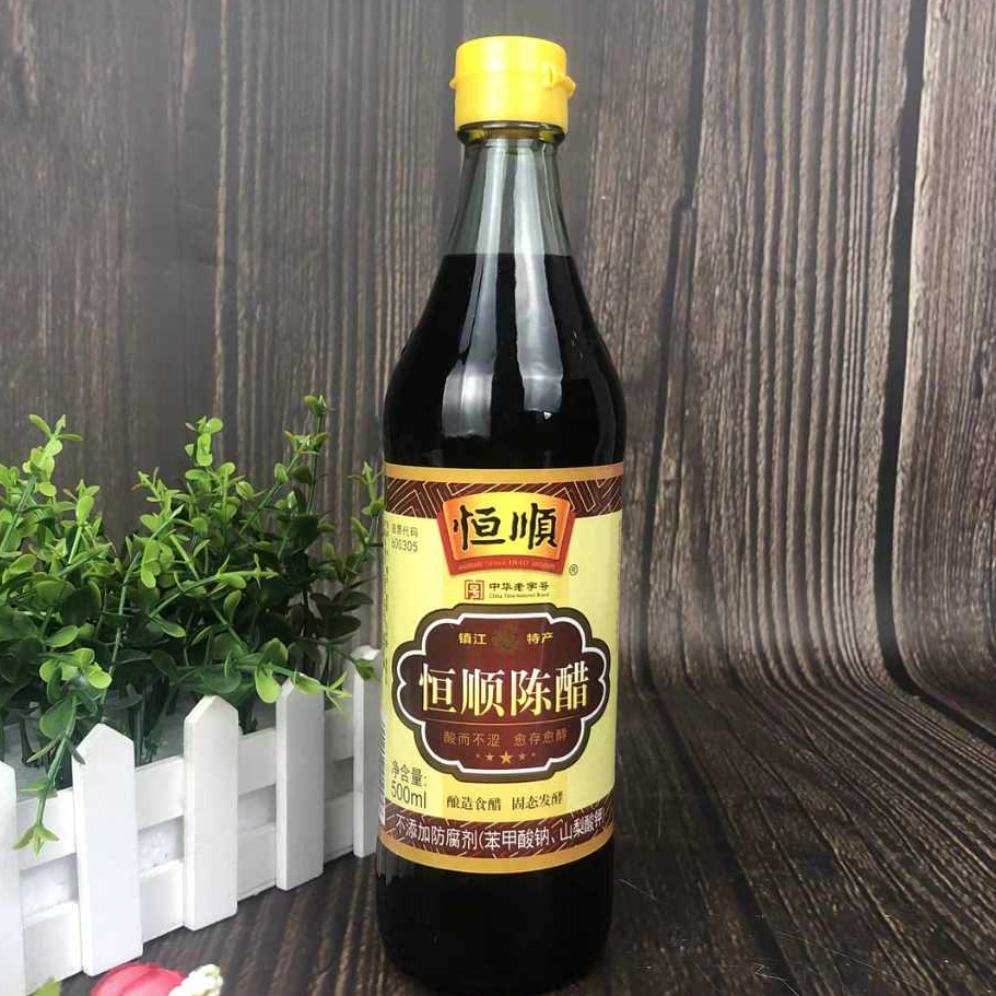 Heng Shun Brown Rice Vinegar 500 ml | Cuka Hitam 500 ml
