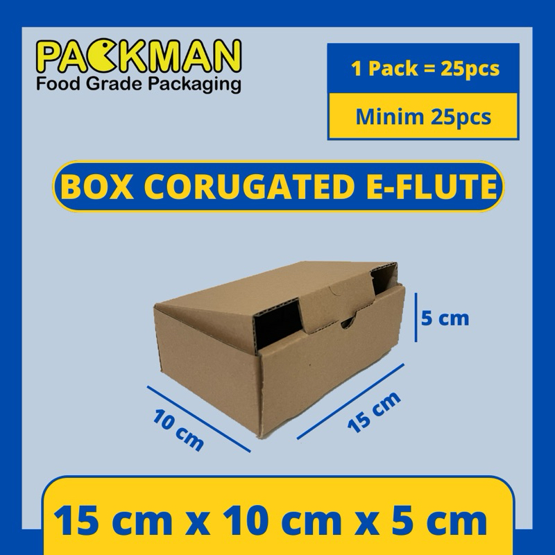 

KARDUS 15x10x5 cm / BOX KARTON CORUGATED DIECUT E-FLUTE / AKSESORIS ONLINE