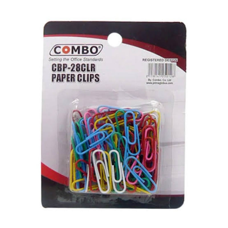 

Penjepit Kertas Warna / Paper Clip Kecil / Klip Kecil / Trigonal Paper Clip No 3 bister Colour Combo