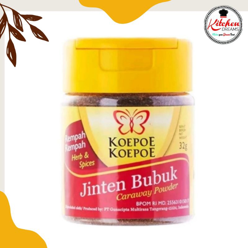 

Jinten Bubuk Koepoe Koepoe/Cumin Seed Powder Koepoe Koepoe - 32 gram