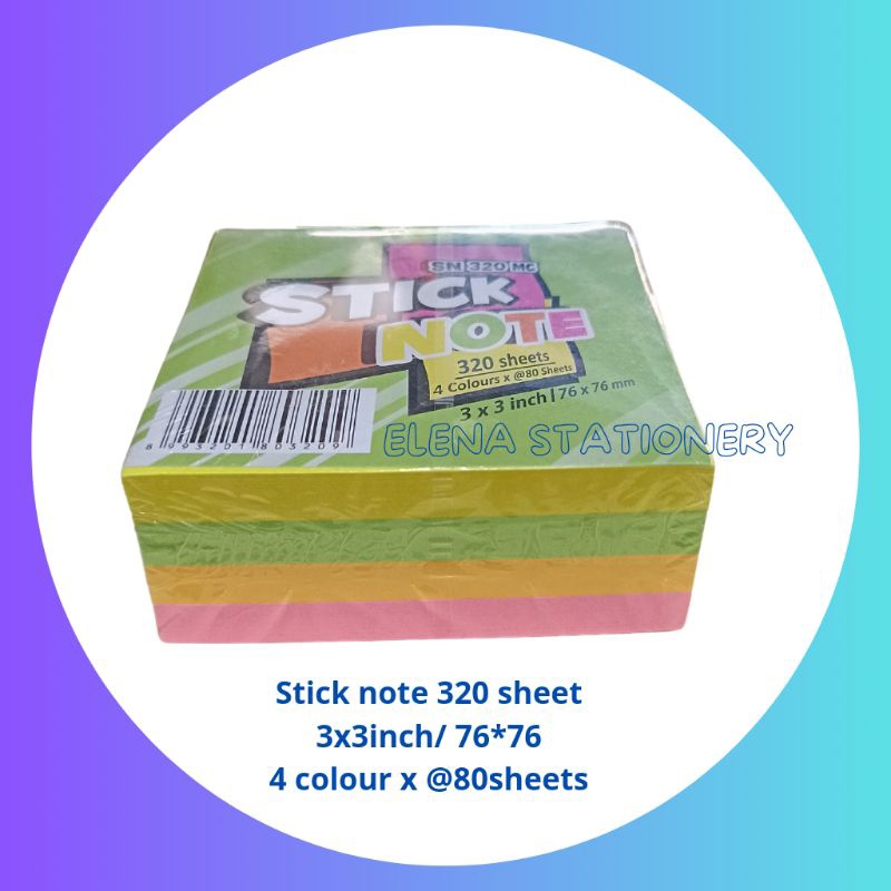 

stick note 320sheets/3x3inch/76x76