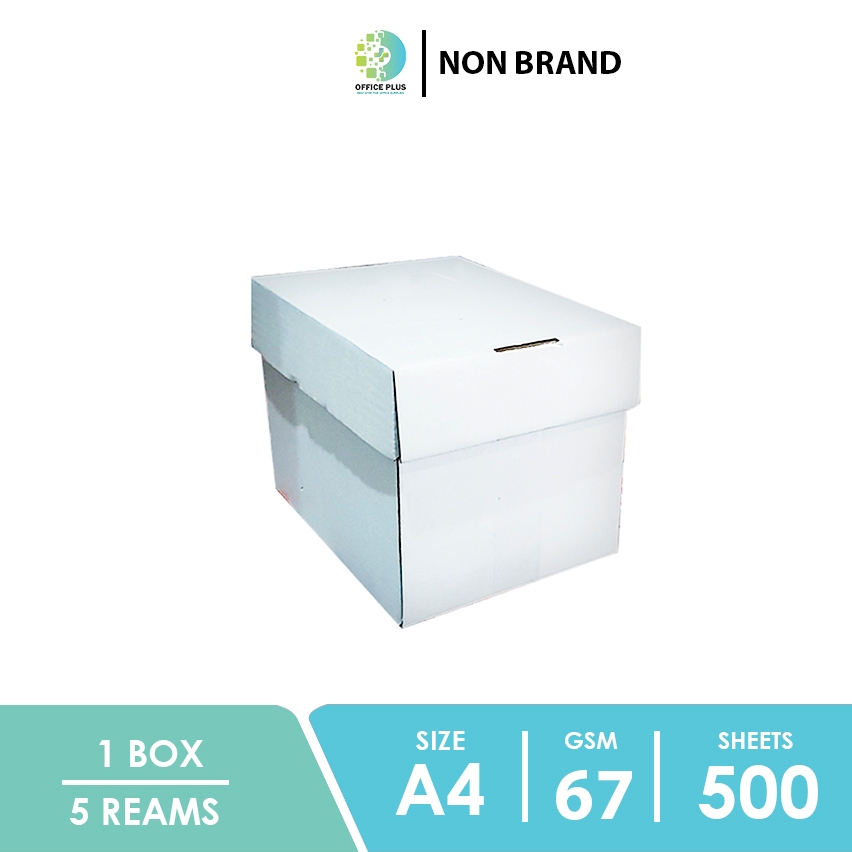 

Kertas A4 70gr HVS / Kertas Fotocopy A4 70gr Box NON BRAND Termurah GOJEK/GRAB INSTANT