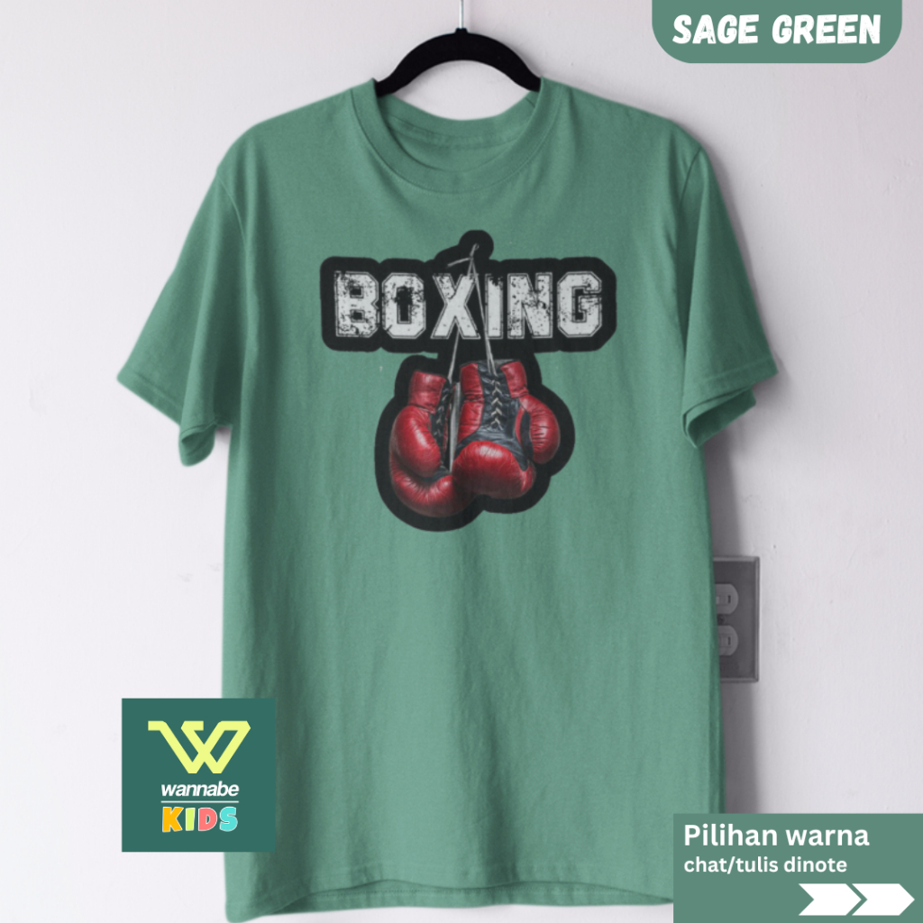 Kaos Anak BOXING BOXING  | Baju Anak | Kaos Anak umur 2 tahun - 12 tahun UNISEX Premium