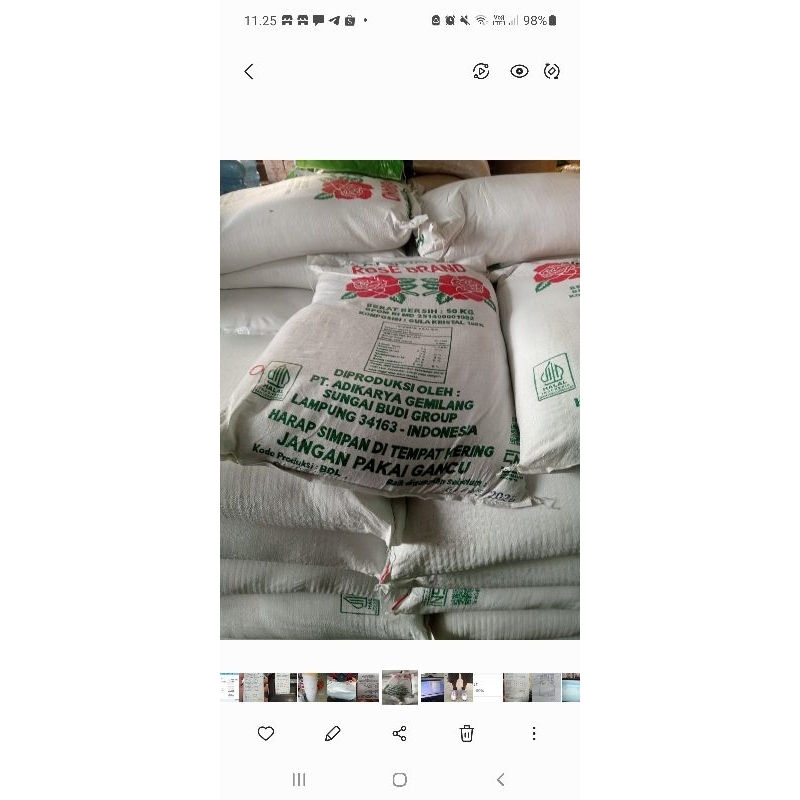 

Gula Pasir Rosebrand 1kg packing plastik