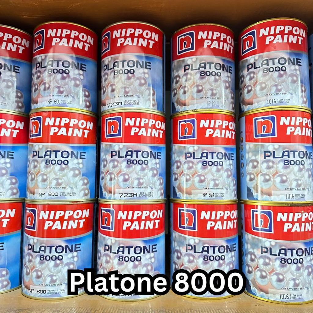 Cat Besi & Kayu PLATONE 8000 1 Kg -- Ready Semua Warna Nippon Platone