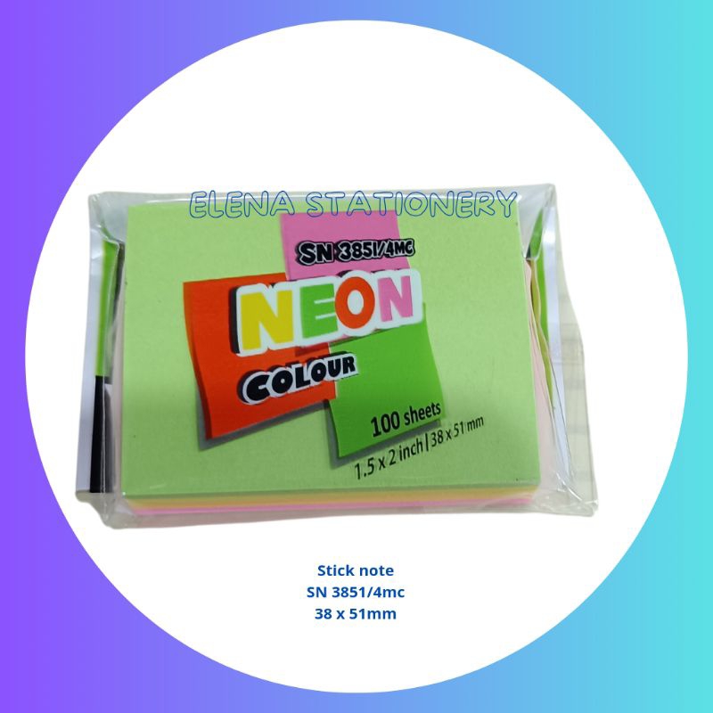 

stick note sn 3851 / 4 mc 38X51mm
