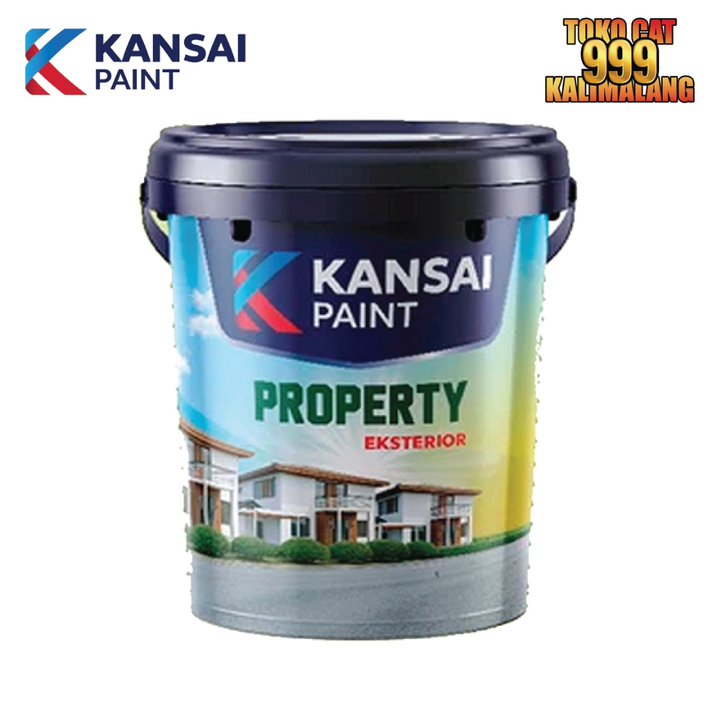 Cat Tembok Rumah Eksterior Kansai Property Ext Warna Putih Pail 25 Kg